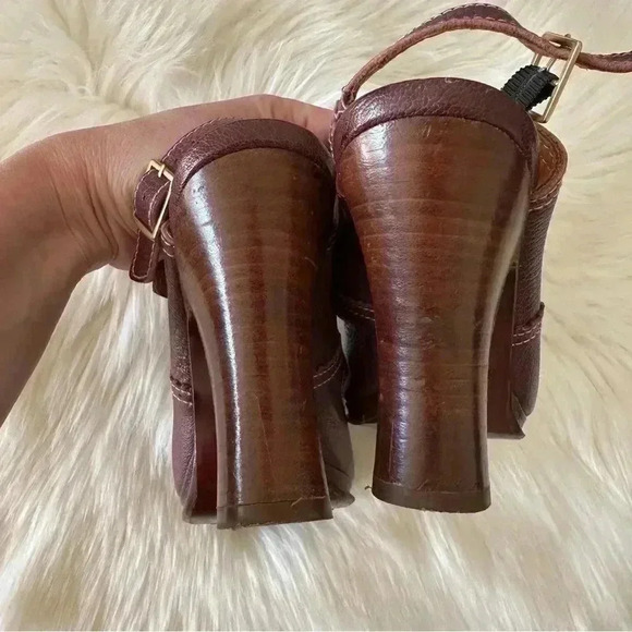 Chie Mihara Leather Heels Shoes Sz 39/ 8.5  Made In Spain - Picture 10 of 12